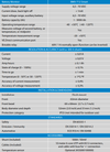 Technical specifications table for the Victron BMV-712 Smart battery monitor