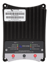 Front view of the 25A DC-DC converter showing terminal labels and detailed status panel