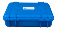 Rear view of the Victron carry case showing sturdy integrated hinges