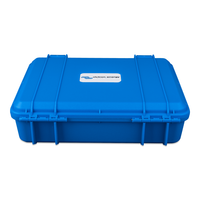 Rear view of the Victron carry case showing sturdy integrated hinges