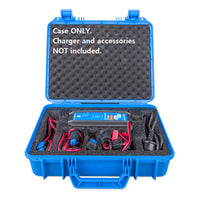 Internal view of the Victron case showing fitment for charger and leads