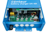 Close-up of internal connection terminals and M8 DC output studs