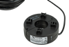 Underside view of current transformer showing mounting clips and Victron Energy identification label
