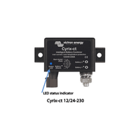 Victron Cyrix-ct 230A front panel with blue LED status indicator highlighted