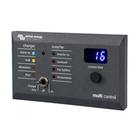 Angled perspective of the Victron Digital Multi Control GX remote panel