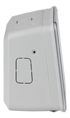 Side profile of Ekrano GX wall mount enclosure showing slim design