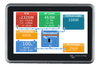 Ekrano GX 7-inch touch screen display showing power system overview and monitoring