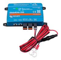 GlobalLink 520 with power and terminal blocks connected to the front ports