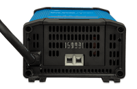 View of terminal connections and AC input on the bottom of the Victron Blue Smart charger