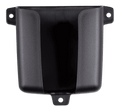 Black plastic wall mount holster for Victron IP65 battery charger showing three mounting points