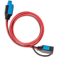 Red and black 2m extension cable with blue quick-connect terminals for Victron IP65 chargers