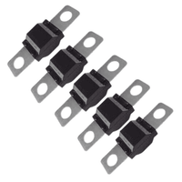 Pack of five Victron 125A MIDI fuses with blue labels and silver bolt-down terminals