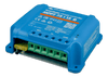 Perspective view of Victron MPPT 75/15 showing green terminal blocks and yellow 20A blade fuse