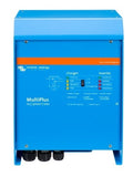 Front view of Victron MultiPlus 12/3000/120 inverter charger with status LEDs and switch