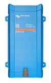 Front view of blue Victron MultiPlus 12/500/20 inverter charger with status LED indicators