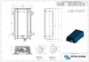 Dimensional engineering drawing of the Victron MultiPlus 1600VA showing mounting points and measurements