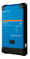 Perspective view of Victron MultiPlus 24V 2000VA steel enclosure with black end caps
