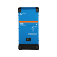 Front view of Victron MultiPlus 48V 2000VA inverter charger in blue steel enclosure