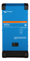 Front view of Victron MultiPlus 48V 2000VA inverter charger in blue steel enclosure