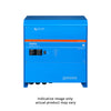 Front view of Victron MultiPlus 48V 20kVA inverter charger in signature blue RAL 5012 casing