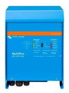 Front view of Victron MultiPlus 48V 3000VA inverter charger with status LEDs and power switch