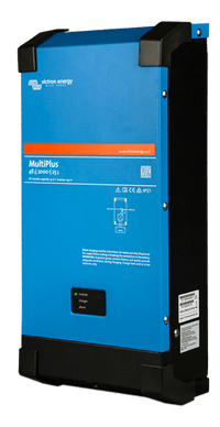 Side view of Victron MultiPlus 48V 2000VA inverter charger showing ventilation and mountings