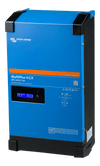 Right perspective view of the Victron MultiPlus-II GX 48V inverter charger in a blue steel enclosure