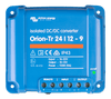 Top view of Victron Orion-Tr 24/12-9A isolated DC-DC converter with blue casing