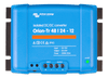 Front view of blue Victron Orion-Tr 48 to 24V 12A isolated DC-DC converter with screw terminals