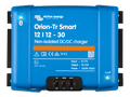 Blue Victron Orion-Tr Smart 12/12-30A non-isolated DC-DC charger front view