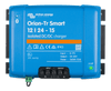 Front view of blue Victron Orion-Tr Smart 12/24-15A isolated DC-DC charger