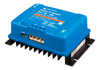 Angled perspective view showing the heatsink and terminals of the charger