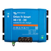 Front view of Victron Orion-Tr Smart 48/12-20 isolated DC-DC charger showing terminal block and status LEDs
