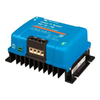 Angled perspective of Victron Orion-Tr Smart 48-12-30 isolated charger with heatsink and terminal block