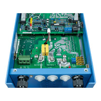 Internal components and connection terminals of the Phoenix 24/16 battery charger