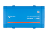 Top-down view of blue Victron Phoenix 12/1200 pure sine wave inverter showing branding and QR code