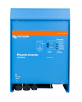 Blue Victron 24V 3000VA Phoenix Inverter with status LEDs and power switch