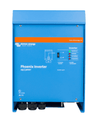 Blue Victron 24V 3000VA Phoenix Inverter with status LEDs and power switch