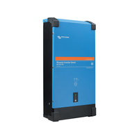 Left perspective view showing the side profile and front panel of the smart inverter