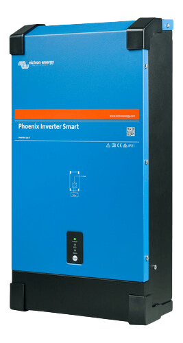 Angled perspective of the Victron 24V 3000VA Phoenix Smart power inverter