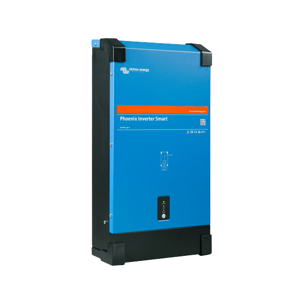 Side profile and front face of the 48V Phoenix Smart Inverter enclosure