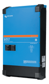 Side angle view of the Victron Quattro-II 48V 5000VA inverter charger enclosure