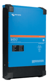 Perspective view of the Victron Quattro-II 48/5000/70-50 inverter charger showing side profile