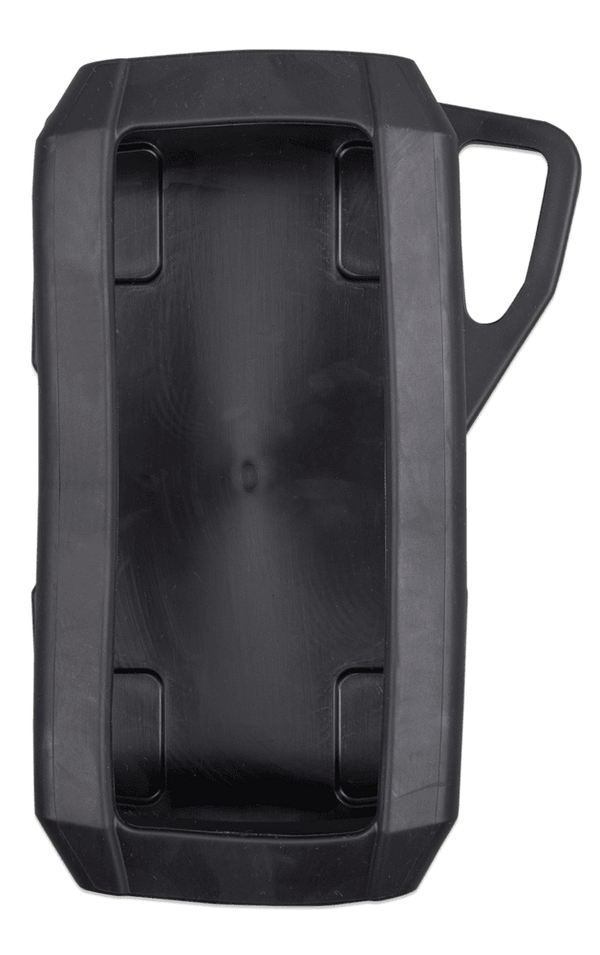 Top-down view of black rubber protective sleeve for IP65 chargers