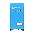 Front view of a blue Victron Skylla-TG 24V 30A GMDSS battery charger with LED displays and circuit breakers