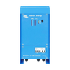 Front view of a blue Victron Skylla-TG 24V 30A GMDSS battery charger with LED displays and circuit breakers