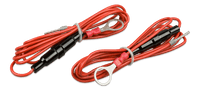 Two red fused battery cables for the SmartShunt monitor