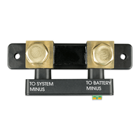 Top-down view of SmartShunt identifying system and battery negative connection points