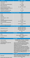 Technical specification table for 500A, 1000A and 2000A Victron SmartShunt models