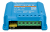 Front-angled view of the 10A solar charge controller terminals and internal fuse component